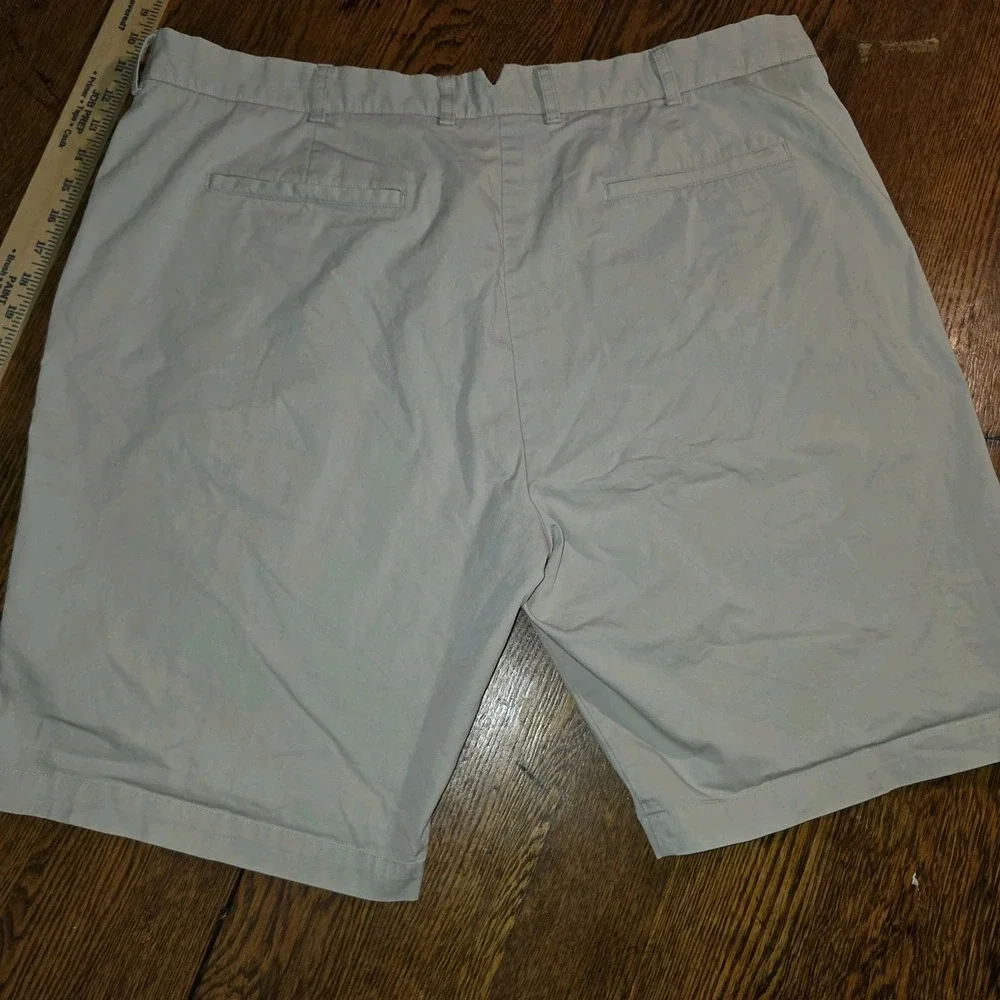 Dunning Shorts Mens 40 Beige Chino Flat Front Performance Golf Stretch Outdoor